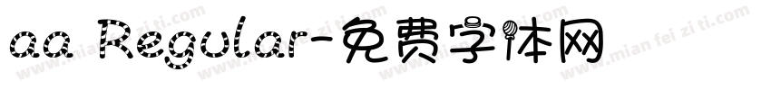 aa Regular字体转换
